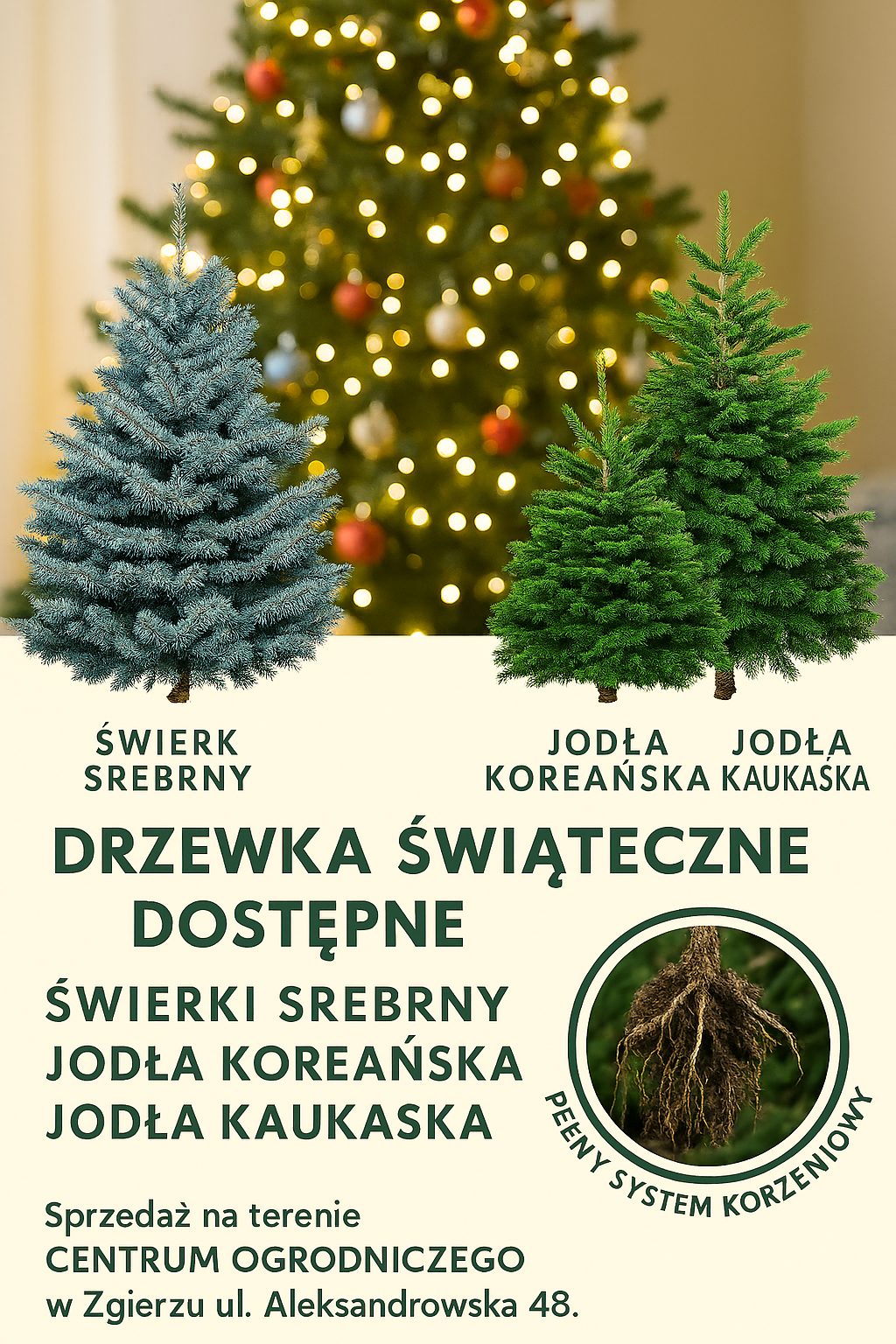 choinki drzewko choinka świerk jodła