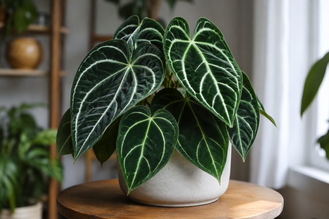 Rośliny egzotyczne w domu - Anturium krystaliczne - Anthurium crystallinum