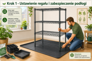 Mini szklarnia w mieszkaniu - jak zrobić regał grow