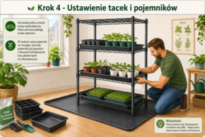 Mini szklarnia w mieszkaniu - jak zrobić regał grow