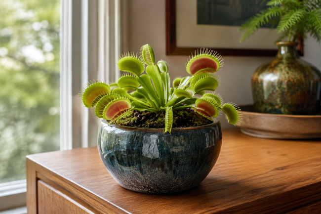 Rośliny owadożerne - uprawa w domu Rośliny owadożerne - Dionaea muscipula