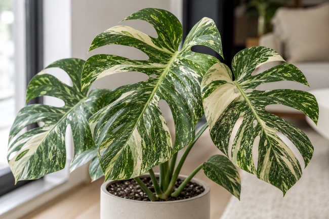 Rośliny egzotyczne - Monstera deliciosa 'Thai Constellation'