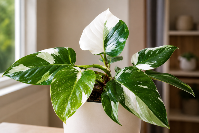Rośliny egzotyczne w domu - Philodendron erubescens ‘White Princess’