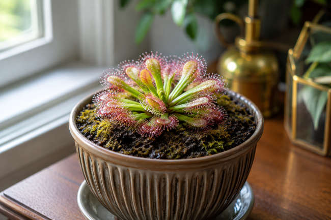 Rośliny owadożerne - uprawa w domu Rosiczka tokajska - Drosera tokaiensis